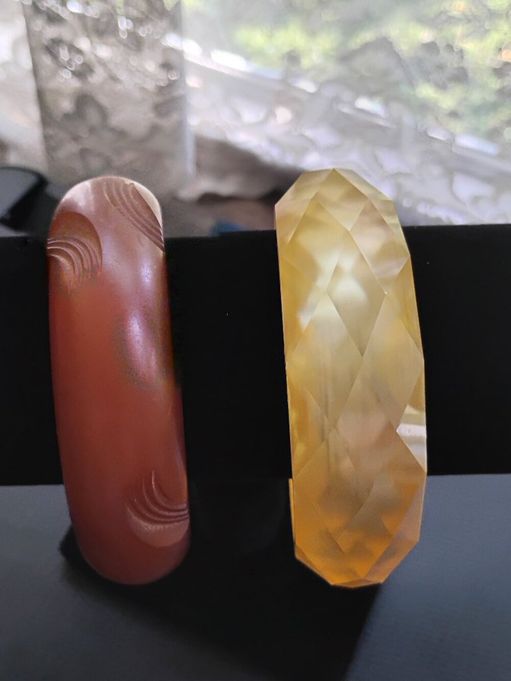 Two Vintage Lucite Bangles